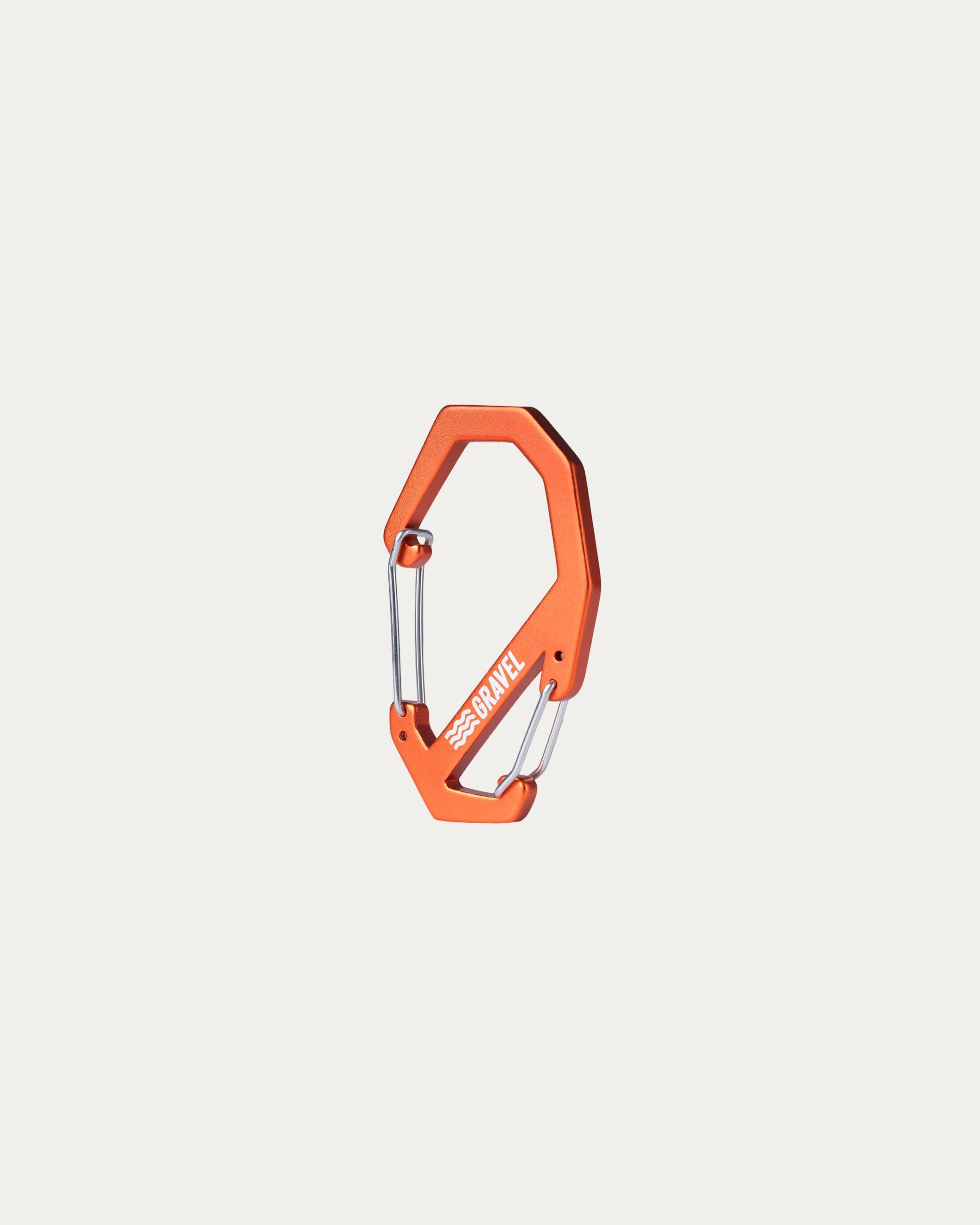 Double Gated Carabiner | Orange | Gravel