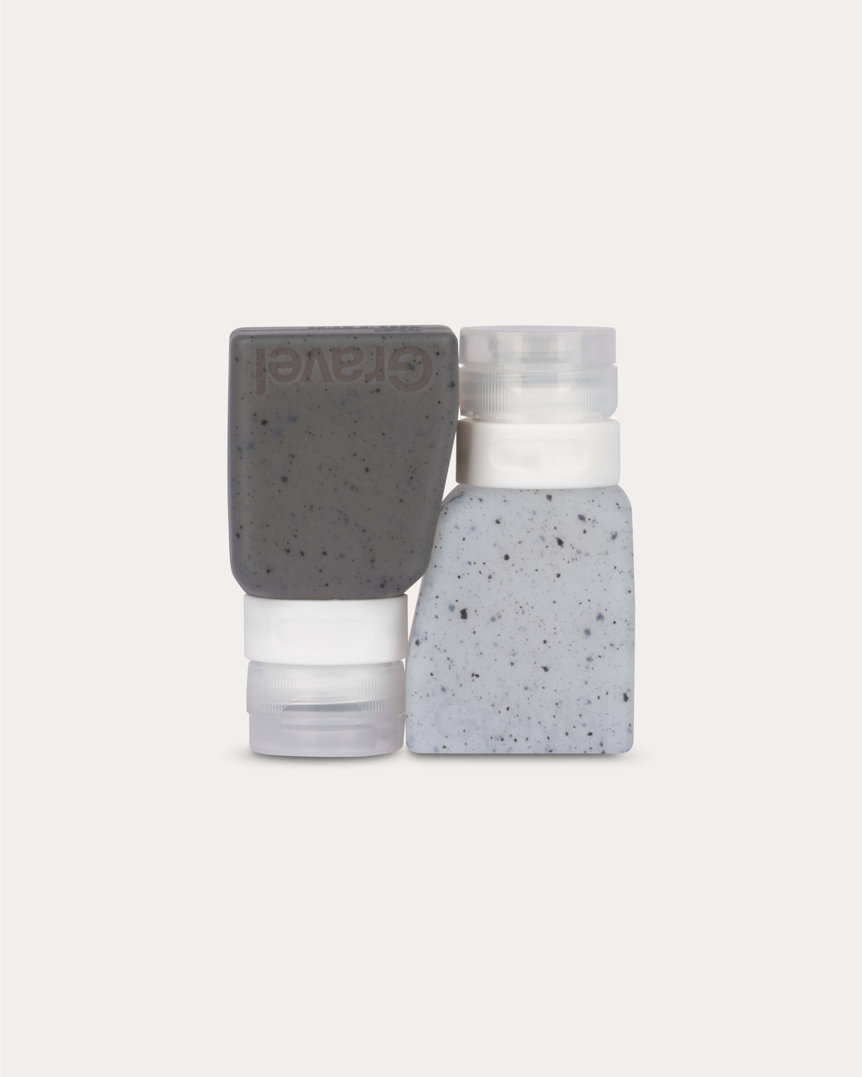 3oz Bottles Two-Pack Clear Gray
