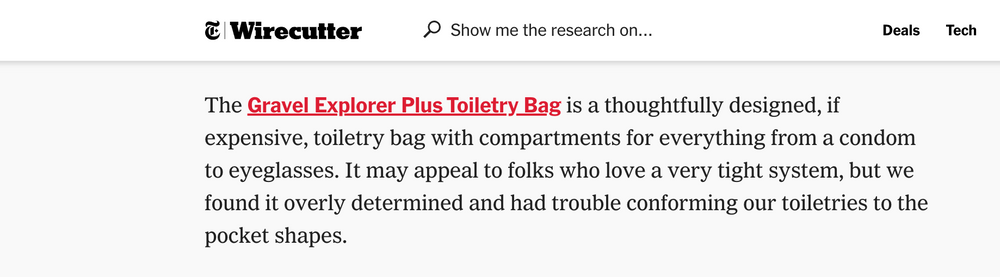 The Best Toiletry Bags - NY Times