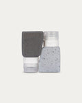 3oz Bottles Two-Pack Clear Gray