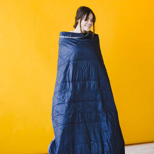Blue Layover™ Travel Blanket - Packable & Insulated - Gravel - Blue Layover™ Travel Blanket - Packable & Insulated