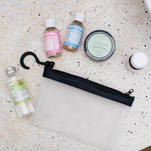 Garage Sale | Explorer PLUS™ Toiletry Bag - Packing More - Gravel - The Explorer Plus Toiletry Bag has a plastic insert for liquids